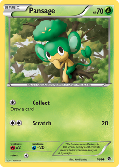 Pokemon Emerging Powers Pansage - 1