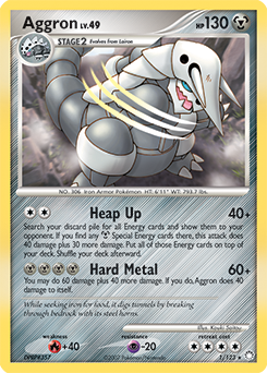 Pokemon Mysterious Treasures Aggron - 1