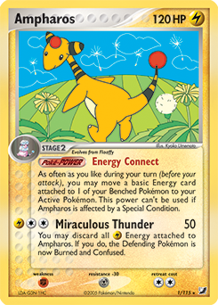 Pokemon Unseen Forces Ampharos - 1