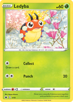 Pokemon McDonald's Collection 2022 Ledyba - 1