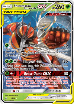 Pokemon Unbroken Bonds Pheromosa & Buzzwole-GX - 1