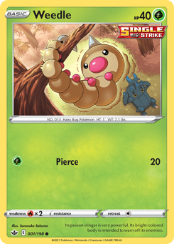 Pokemon Chilling Reign Weedle - 1