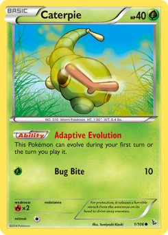 Pokemon Flashfire Caterpie - 1