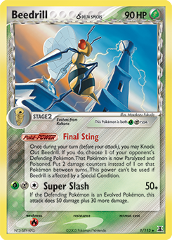 Pokemon Delta Species Beedrill δ - 1