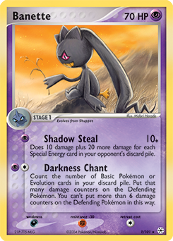 Pokemon Hidden Legends Banette - 1