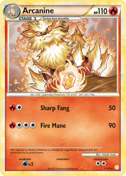 Pokemon HeartGold & SoulSilver Arcanine - 1