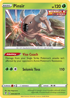 Pokemon Evolving Skies Pinsir - 1