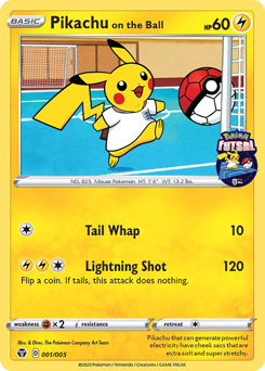 Pokemon Pokémon Futsal Collection Pikachu on the Ball - 1