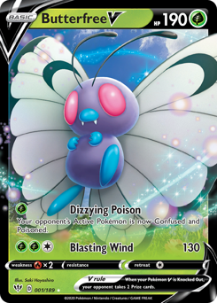 Pokemon Darkness Ablaze Butterfree V - 1