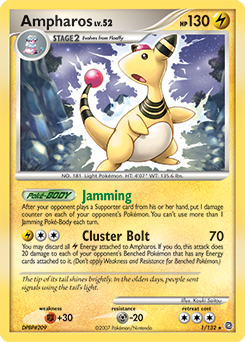 Pokemon Secret Wonders Ampharos - 1