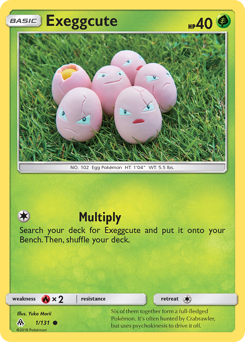 Pokemon Forbidden Light Exeggcute - 1
