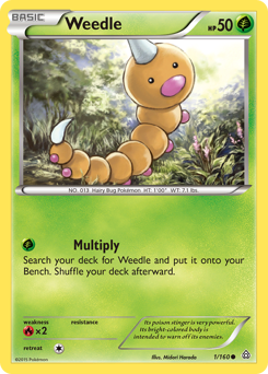 Pokemon Primal Clash Weedle - 1
