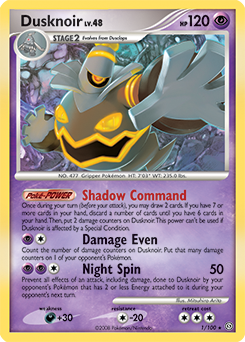 Pokemon Stormfront Dusknoir - 1