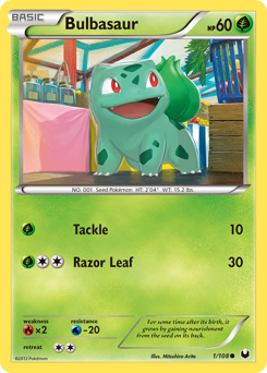 Pokemon Dark Explorers Bulbasaur - 1