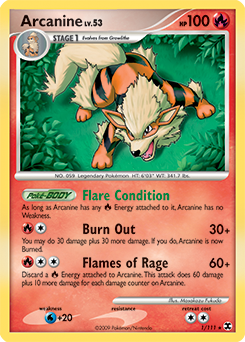 Pokemon Rising Rivals Arcanine - 1