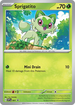Pokemon Scarlet & Violet Black Star Promos Sprigatito - 1