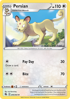 Pokemon Fusion Strike Persian - 200