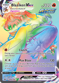 Pokemon Chilling Reign Blaziken VMAX - 200