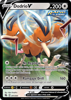 Pokemon Fusion Strike Dodrio V - 201