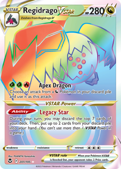 Pokemon Silver Tempest Regidrago VSTAR - 201