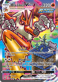Pokemon Chilling Reign Blaziken VMAX - 201
