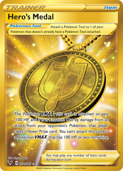 Pokemon Vivid Voltage Hero's Medal - 201