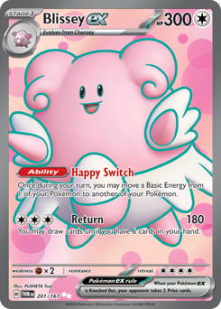 Pokemon Twilight Masquerade Blissey ex - 201