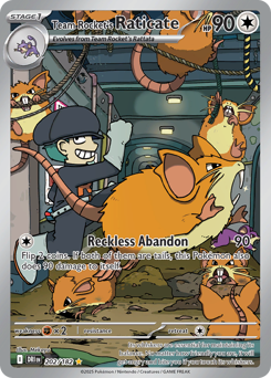 Pokemon Destined Rivals Team Rocket's Raticate - 202