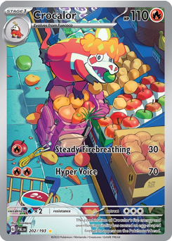 Pokemon Paldea Evolved Crocalor - 202