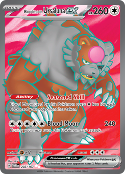 Pokemon Twilight Masquerade Bloodmoon Ursaluna ex - 202