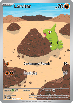 Pokemon Obsidian Flames Larvitar - 203