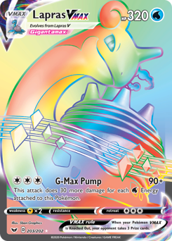 Pokemon Sword & Shield Lapras VMAX - 203