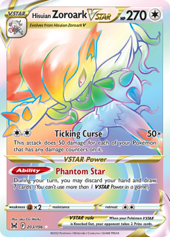 Pokemon Lost Origin Hisuian Zoroark VSTAR - 203
