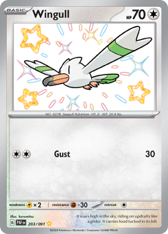 Pokemon Paldean Fates Wingull - 203