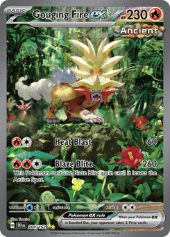 Pokemon Temporal Forces Gouging Fire ex - 204