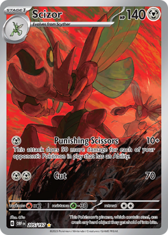 Pokemon Obsidian Flames Scizor - 205