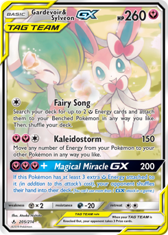Pokemon Unbroken Bonds Gardevoir & Sylveon-GX - 205