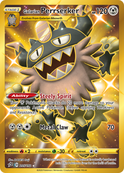 Pokemon Rebel Clash Galarian Perrserker - 205