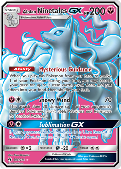 Pokemon Lost Thunder Alolan Ninetales-GX - 205
