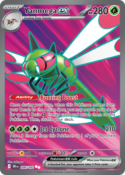 Pokemon Destined Rivals Yanmega ex - 206