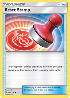 Pokemon Unified Minds Reset Stamp - 206