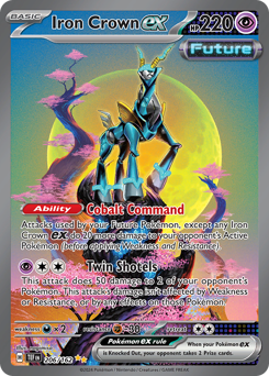Pokemon Temporal Forces Iron Crown ex - 206