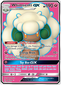 Pokemon Unbroken Bonds Whimsicott-GX - 206