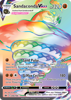 Pokemon Chilling Reign Sandaconda VMAX - 206