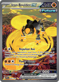 Pokemon Temporal Forces Iron Boulder ex - 207