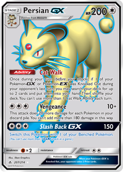 Pokemon Unbroken Bonds Persian-GX - 207