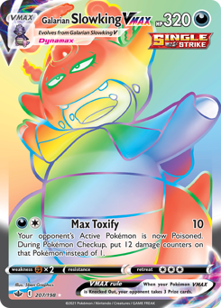 Pokemon Chilling Reign Galarian Slowking VMAX - 207