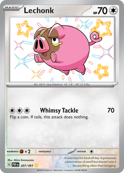 Pokemon Paldean Fates Lechonk - 207
