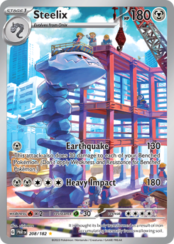 Pokemon Paradox Rift Steelix - 208