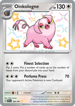 Pokemon Paldean Fates Oinkologne - 208